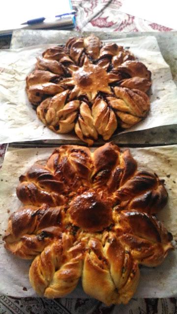 Swedish Star Breads Cinnamon Chocolate and Pizza