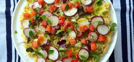 Moroccan Millet Salad with Watermelon & Radishes {vegan} Moroccan Millet Salad with Watermelon & Radishes {vegan}