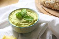 Mint & Avocado Hummus Recipe | Vegan