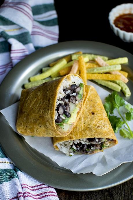 Bean Burrito with Potatoes Kid friendly Rice and bean Burritos