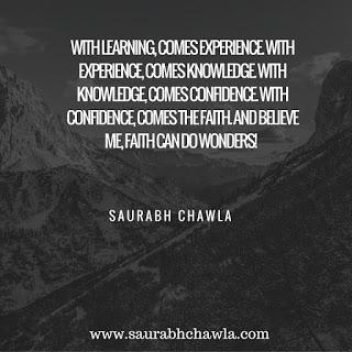 Quotes on faith by saurabh chawla