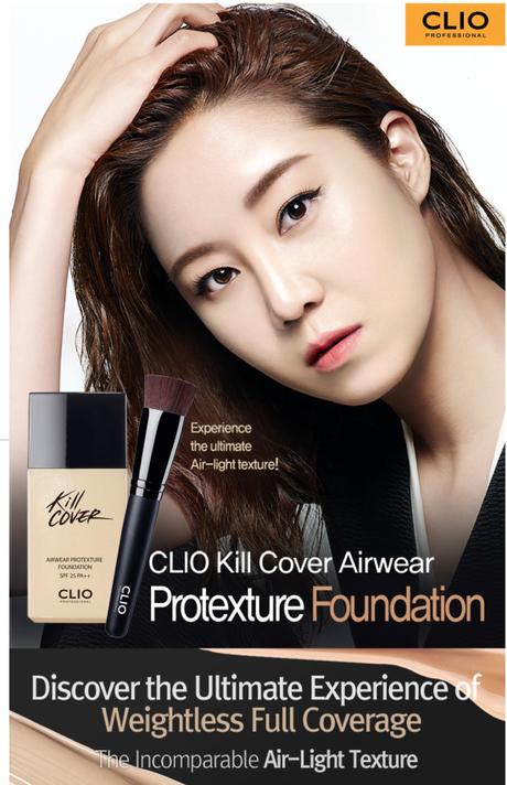 CLIO Kill Cover Airwear Protexture Liquid foundation poster