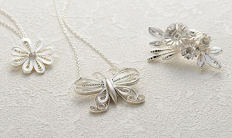 Quilled Silver Jewelry - Art Clay Silver Paper Type Long Art Clay Silver Project Examples