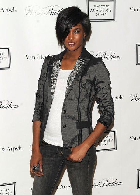 Bob Hairstyles for Black Women Inspired from Celebrities Sessilee Lopez Angled Bob Hairstyle