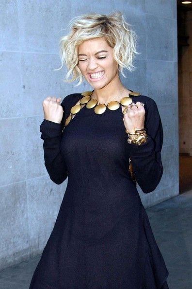 Bob Hairstyles for Black Women Inspired from Celebrities Rita Ora Short Curly Bob Hairstyle