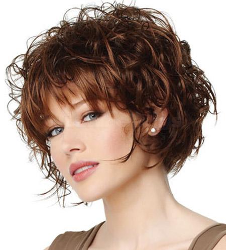 Bob Hairstyles for Black Women Inspired from Celebrities Shabby Curly Bob Hairstyle