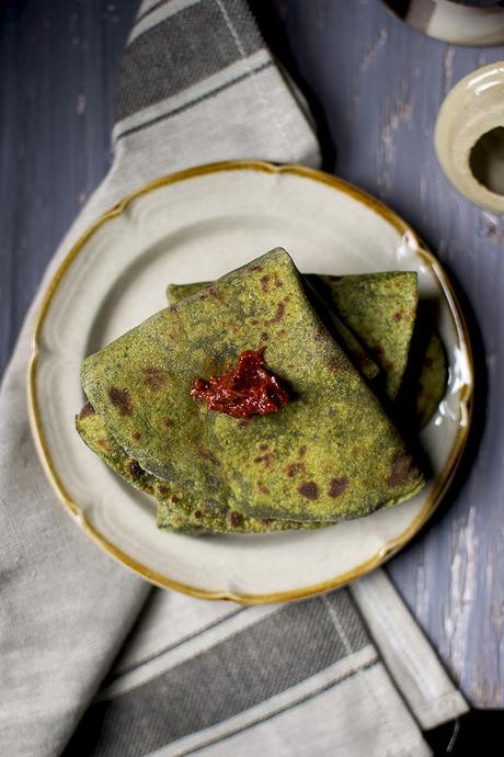 Avocado-Palak Roti Avocado Spinach Flatbread