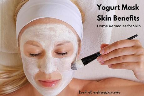 natural remedies for skin care - yogurt mask