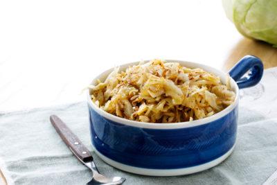 Low-Carb Meat Pie Butter-Fried Green Cabbage