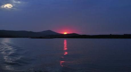 Cruising from Biograd Na Moru to Zadar onboard the Nada event ship Sunset onboard Nada cruise ship