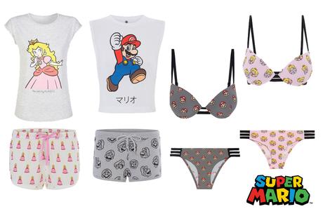 Undiz geek collection // @turnitinsideout Undiz, geek collection, nintendo, super mario, princess peach, underwear, lingerie, pj’s pajamas
