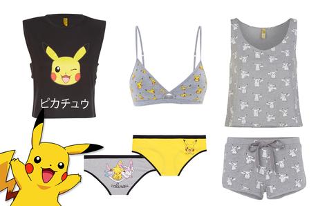 UNDIZ Geek collection // @turnitinsideout Undiz, geek collection, pikachu, pokemon, lingerie, sleepwear, pajamas, pj’s, underwear