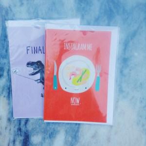 JULY 2016 Marzia Travel Essentials VIM Box Review Jolly Awesome Greeting Cards