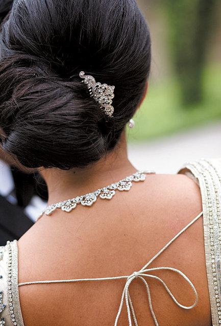 Simple South Indian Hairstyles for a Gracious Look Elegant Black Bun Hairstyle