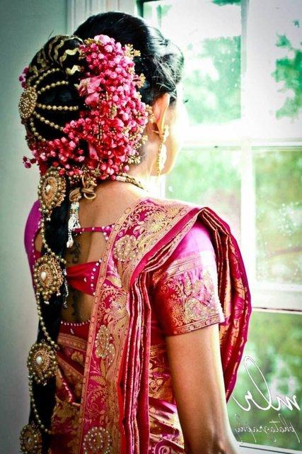 Simple South Indian Hairstyles for a Gracious Look Braided Hairstyle for Indian Wedding