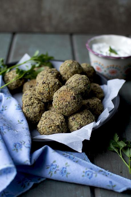 Quinoa-Lentil Falafel Falafel with Quinoa and Chickpeas