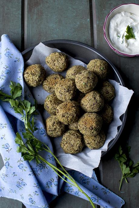 Quinoa-Lentil Falafel Falafel with Quinoa and Chickpeas