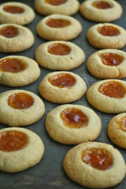 Almond & Apricot Thumb Cookies