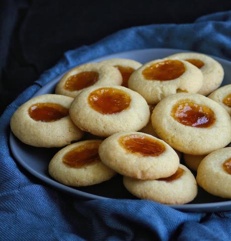 Almond & Apricot Thumb Cookies