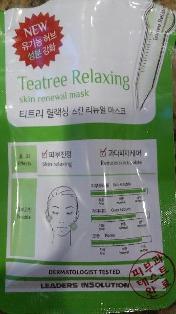 Skincare Review: Leader Insolution Tea Tree Sheet Mask Review