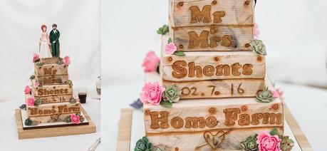 Rustic Wedding with Adam + Jaclyn a rustic wedding cake