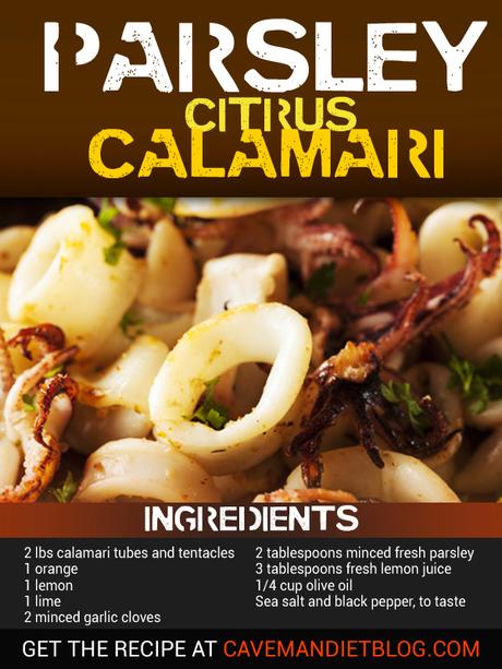 Paleo Dinner Recipes: Parsley Citrus Calamari paleo dinner recipes calamari ingredient image