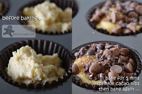 White Chocolate Muffins with Cacao Nibs Crumbs - Easy, Melt and Mix (Donna Hay)