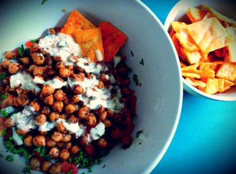 Roasted Chickpea Tabbouleh Salad