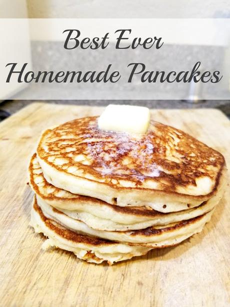 Best ever homemade pancakes recipe!! Make these amazing from-scratch pancakes for your family!!