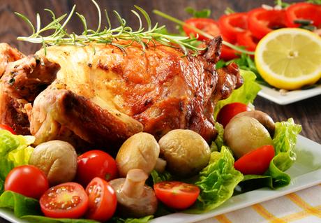 Paleo Dinner Recipes: Roasted Chicken with Cherry Tomatoes paleo dinner recipes roasted chicken featured image
