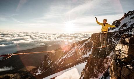 Swiss Climber Sets New Slackline Record on Kilimanjaro Swiss Climber Sets New Slackline Record on Kilimanjaro