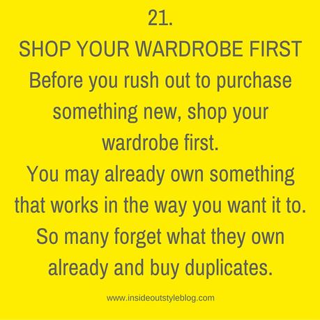 Shop Your Wardrobe First