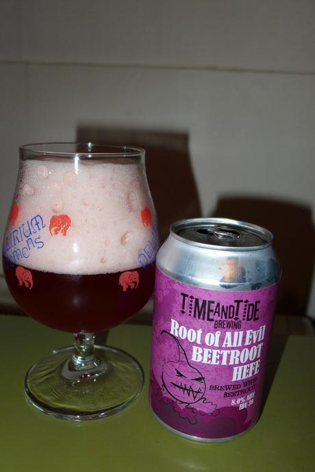 Tasting Notes:  Time and Tide: Root Of All Evil Beetroot Hefe