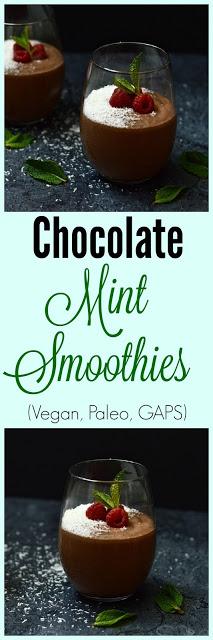 Chocolate Mint Smoothie (GAPS, Paleo, Vegan, Low FODMAP, No Added Sweetener)