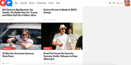 The homepage is not dead——according to GQ