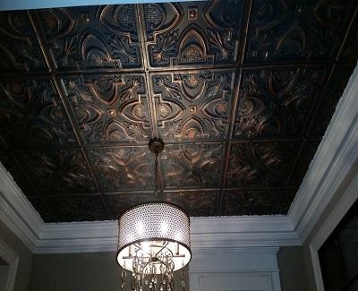 ceiling tiles - living room