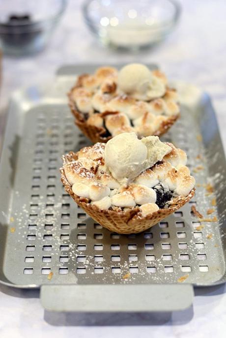 banana coconut waffle s’mores banana coconut waffle s’mores