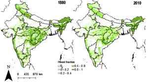 India deforest map