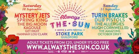 Always the Sun festival Guildford Stoke Park new music local bands