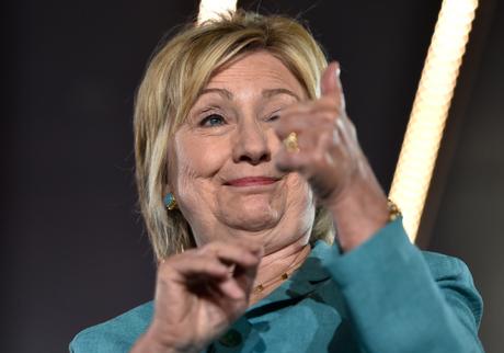 DNC insider: Hillary Clinton’s campaign is imploding (Photo by Getty Images) By the way, can someone explain to me why she looks good in some pics but old and bloated in others, like this one?