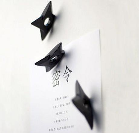 Top 10 Nerdy and Unusual Fridge Magnets Ninja Shuriken Fridge Magnets