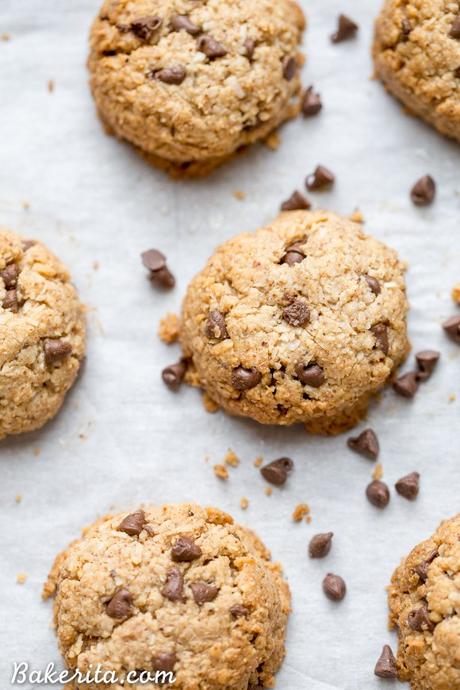 Chocolate Chip Macaroons (Gluten Free, Paleo + Vegan) These Chocolate Chip Macaroons are a heavenly snack or dessert - they taste like a cross between a macaroon and a chocolate chip cookie! Plus, they're gluten-free, Paleo, and vegan.
