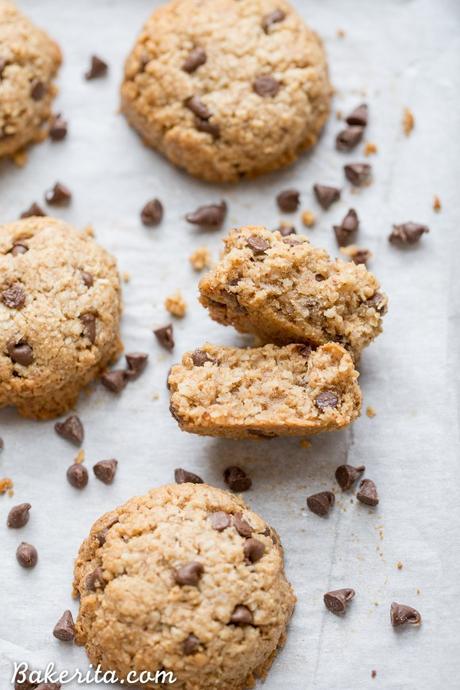 Chocolate Chip Macaroons (Gluten Free, Paleo + Vegan) These Chocolate Chip Macaroons are a heavenly snack or dessert - they taste like a cross between a macaroon and a chocolate chip cookie! Plus, they're gluten-free, Paleo, and vegan.