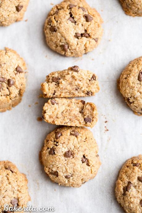 Chocolate Chip Macaroons (Gluten Free, Paleo + Vegan) These Chocolate Chip Macaroons are a heavenly snack or dessert - they taste like a cross between a macaroon and a chocolate chip cookie! Plus, they're gluten-free, Paleo, and vegan.