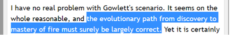 Intelligent designists criticise nuanced view of the evolution of fire for being too nuanced Intelligent designists criticise nuanced view of the evolution of fire for being too nuanced
