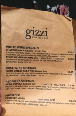 Cafe Review: Gizzi Espresso Bar, 35 Kilmarnock Road, Shawlands, Glasgow Gizzi's Shawlands Southside Glasgow menu