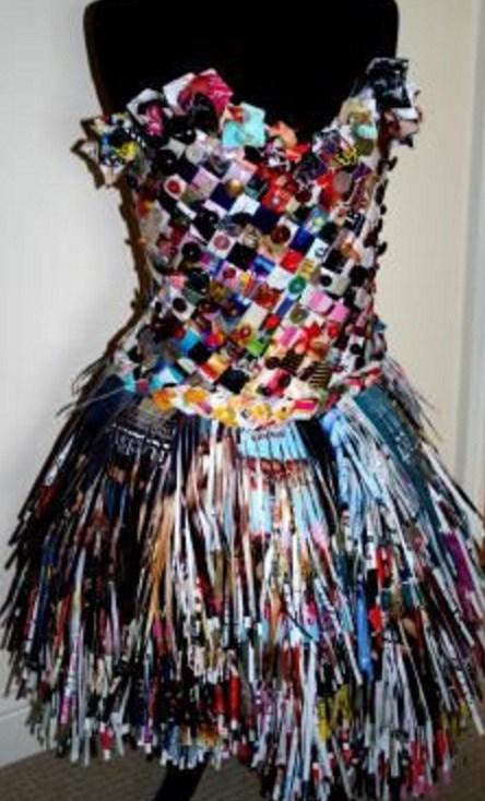 Top 10 Things You Can Make With Old Magazine Subscriptions Old Magazine Used to Make a Dress