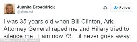 Hillary Clinton’s website removed promise to ‘believe’ all sexual assault survivors broaddrick tweet