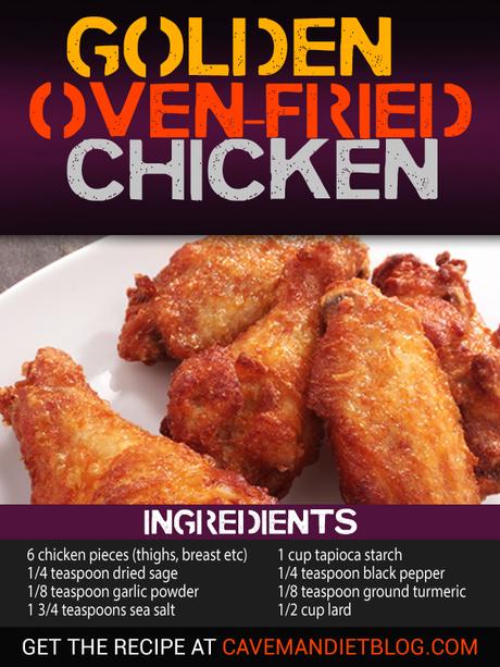 Paleo Dinner Recipes: Golden Oven-Fried Chicken paleo dinner recipes oven fried chicken ingredient image