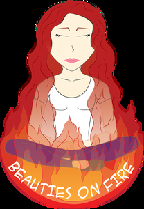 Bold #beautiesonfire Link Up Beauties on Fire Logo